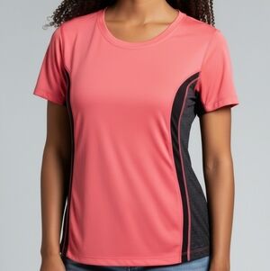Bright Women's Coral Active Short-Sleeve Performance Tee 4050